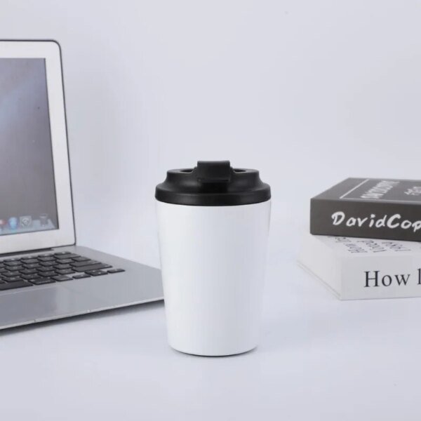 Simple and Stylish Vacuum Flask Coffee Cup304 Stainless Steel American Style Portable for Travel Vehicle-mounted Leak-proof Cup - Image 6