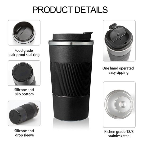 380ml 510ml Stainless Steel Coffee Cup Thermal Mug Garrafa Termica Cafe Copo Termico Caneca Non-slip Travel Car Insulated Bottle - Image 6
