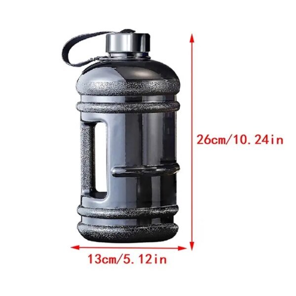 2L PETG Large Capacity Water Bottle Training Sports Workout Drink Bottle Shaker Bottle With Handle Outdoor Gym Gallon Bottle - Image 7