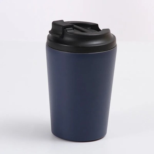 Simple and Stylish Vacuum Flask Coffee Cup304 Stainless Steel American Style Portable for Travel Vehicle-mounted Leak-proof Cup - Image 3
