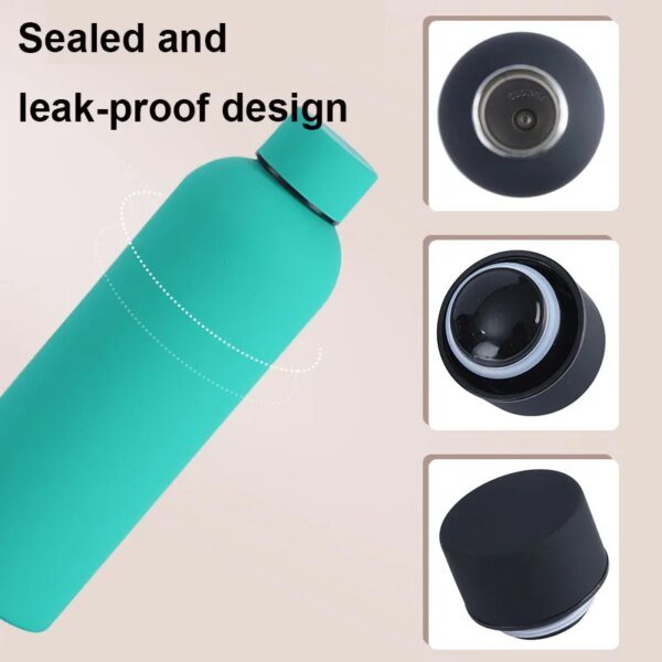 500/750ML Small Mouth Thermos Cup, Outdoor Stainless Steel Bottle, Rubber Paint Sports Kettle, Thickened Double Water Cup - Image 6