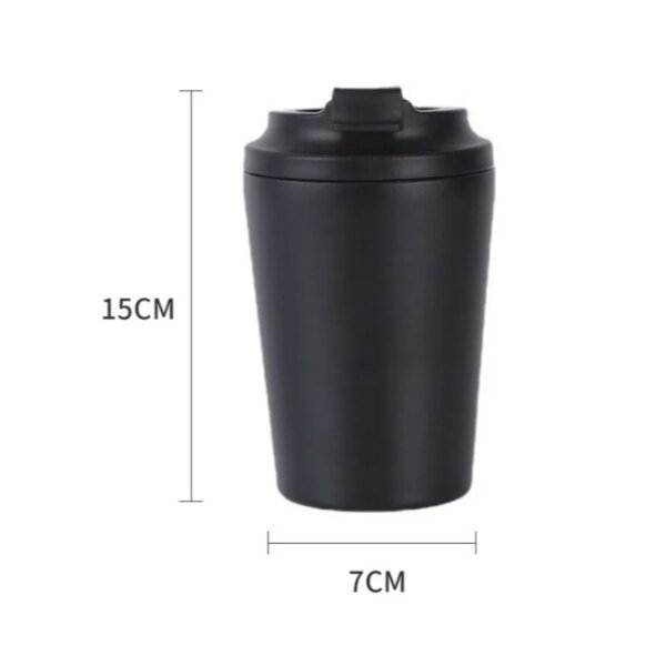 Simple and Stylish Vacuum Flask Coffee Cup304 Stainless Steel American Style Portable for Travel Vehicle-mounted Leak-proof Cup - Image 7