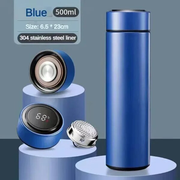 500Ml Thermos Bottle Smart Cup Digital With Temperature Display 304 Stainless Steel Vacuum Insulated Intelligent Coffee Cup - Image 7