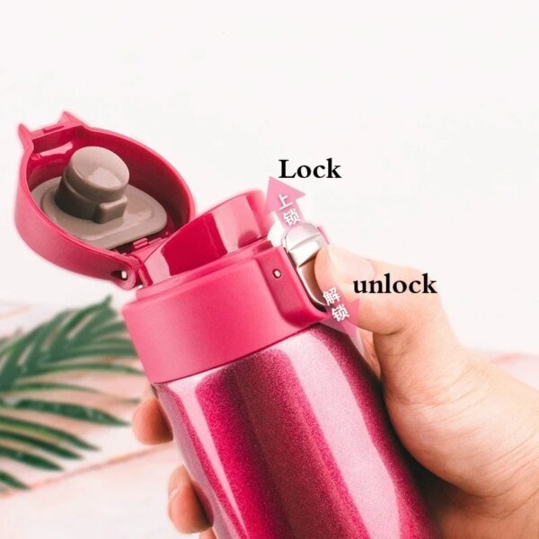 500ML Stainless Steel Bouncing Cover Vacuum Flask Thermos Cup Coffee Tea Milk Thermo Bottle - Image 6